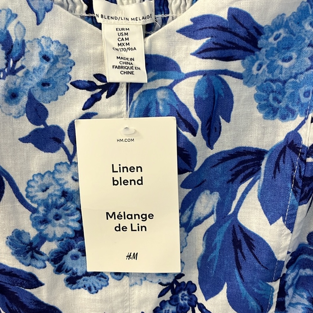 H&M Blue Floral Midi Sundress - Picture 4 of 9